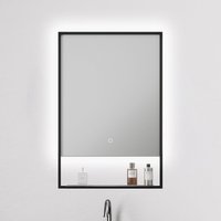 nxt gen Rhodes LED 500x700mm Illuminated Bathroom Mirror with Demist Pad and Shelf