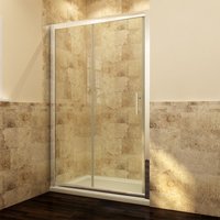 Sliding Shower Cubicle Enclosure Door Modern Bathroom Screen Glass 1000mm - Elegant