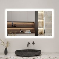 Sky Bathroom - led Mirror 1000x600mm with Optional 3 Color Lights Anti-Fog Vertical/Horizontal