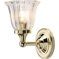 Austen 1 Light Bathroom Wall Light Polished Brass IP44, G9