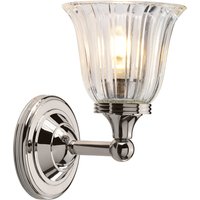 Austen 1 Light Bathroom Wall Light Polished Nickel IP44, G9