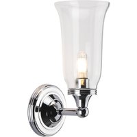 Austen 1 Light Bathroom Wall Light Polished Chrome IP44, G9
