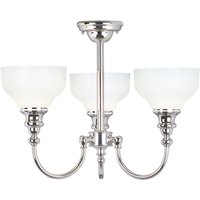 Cheadle 3 Light Bathroom Chandelier Pendant Light Polished Chrome IP44, G9