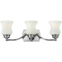 Constance 3 Light Bathroom Over Mirror Wall Light Polished Chrome IP44, G9