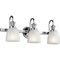 Cora 3 Light Bathroom Wall Light Polished Chrome IP44, G9