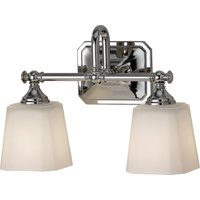 Concord 2 Light Bathroom Over Mirror Light Polished Chrome IP44, G9