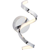 Astral Modern Integrated LED Bathroom Wall Light Chrome, Warm White, IP44