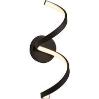 Astral Modern Integrated LED Bathroom Wall Light Textured Black, Warm White, IP44