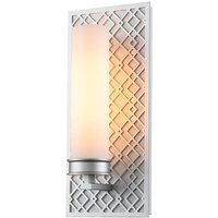 Ziggy Bathroom Wall Lamp, Lacquered Silver IP44