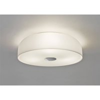 Syros 3 Light Bathroom Ceiling Light White Glass IP44, E27