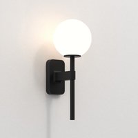Tacoma Single Bathroom Wall Lamp Matt Black IP44, G9 (Shade Not Included)