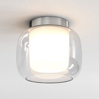 Aquina Bathroom 24cm Ceiling Light Polished Chrome with Glass Shade