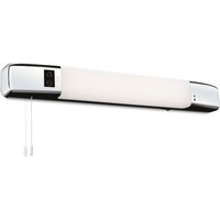 Slimline LED Bathroom Shaver Light (Switched) Chrome