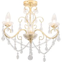 Vela 3 Light Bathroom Ceiling Light Satin Brass, Clear IP44