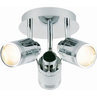 SCORPIUS 3 Light Bathroom Spotlight Chrome IP44