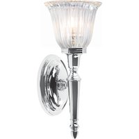 Dryden 1 Light Bathroom Wall Light Polished Chrome IP44, G9