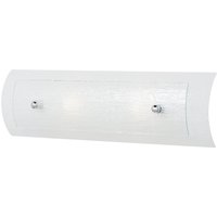 Duet 2 Light Bathroom Wall Light Polished Chrome IP44, G9