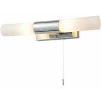 Aries 2 Light Bathroom Wall Lamp Chrome IP44