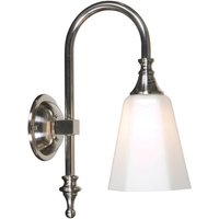 Classic Bathroom Wall Light Satin Nickel IP44