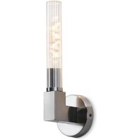 Conesville Bathroom Wall Lamp, E27, IP44, Satin Nickel