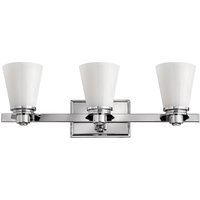Avon 3 Light Bathroom Over Mirror Wall Light Polished Chrome IP44, G9