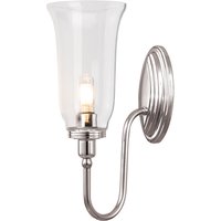 Blake 1 Light Bathroom Wall Light Polished Nickel IP44, G9