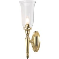 Dryden 1 Light Bathroom Wall Light Polished Brass IP44, G9