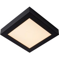 Brice-led - Flush Ceiling Light Bathroom - led Dim. - 1x20W 3000K - IP44 - Black - Lucide