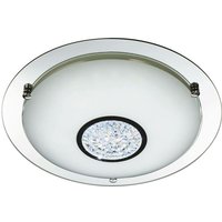 Searchlight Bathroom - Integrated LED Bathroom Flush Ceiling Chrome, Mirror IP44