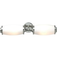 Eliot - 2 Light Bathroom Twin Wall Light Polished Chrome IP44, G9 - Elstead