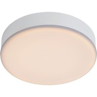Ceres-led - Flush Ceiling Light Bathroom - Ø21.5cm- led Dim. - 1x30W 3000K - IP44 - White - Lucide
