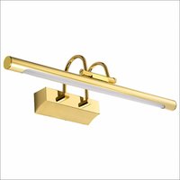 Wall lamp 8W white light, LED bathroom mirror with dimmable rotating lamp head, suitable for hotel restaurant arc arm, warm white bedside lamp, 48 cm