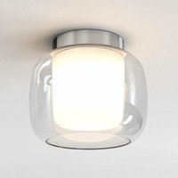 Astro Aquina Bathroom 24cm Ceiling Light Polished Chrome with Glass Shade