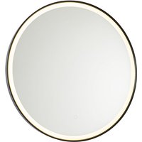 Bathroom Mirror Black 70 cm Incl. led with Touch Dimmer - Miral
