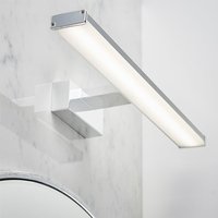 Axis Frosted Plastic Wall Light In Chrome