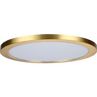 Spa 290mm Tauri LED Flush Ceiling Light Ring Satin Brass