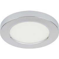 Spa 139mm Tauri LED Flush Ceiling Light Ring Chrome