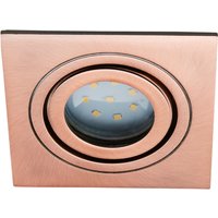Spa Cali Square Tiltable Downlight Brushed Copper