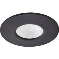 Spa Rhom LED Fire Rated Downlight 8W Dimmable IP65 Tri-Colour CCT Satin Black