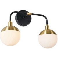 Spa Lille 2-Light Wall Light Satin Brass