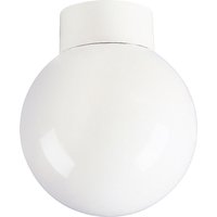 Firstlight Sphere Traditional Style 15cm Flush Ceiling Light in White and Opal Glass