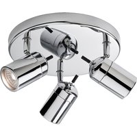 Firstlight Atlantic Modern Style 3-Light Ceiling Spotlight Chrome