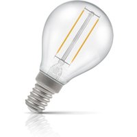 Crompton Golfball LED Light Bulb E14 2.2W (25W Eqv) Cool White Clear Filament Round Small Screw