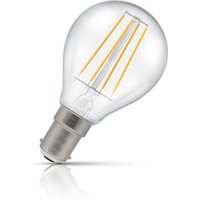 Crompton Golfball LED Light Bulb B15 4.2W (40W Eqv) Dim Cool White Clear Filament Round Small Bayonet