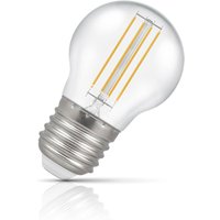 Crompton Golfball LED Light Bulb E27 6.5W (60W Eqv) Dimmable Cool White Clear Filament Round Screw