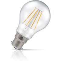 Crompton GLS LED Light Bulb B22 9W (75W Eqv) Dimmable Cool White Clear Filament Bayonet